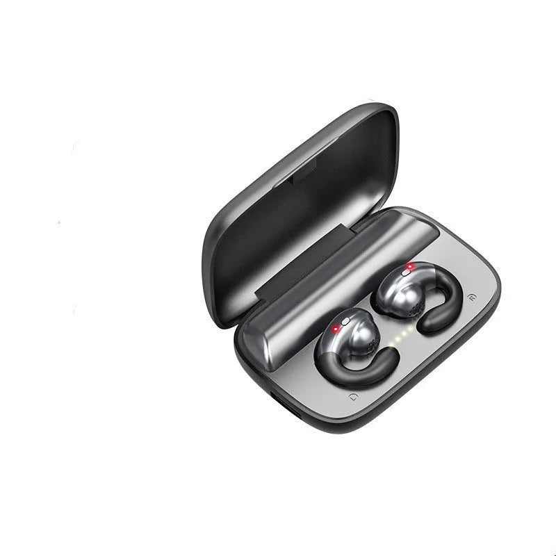 S19 over-ear bone conduction headphones with ear clip shape, Bluetooth 5.0, waterproof design