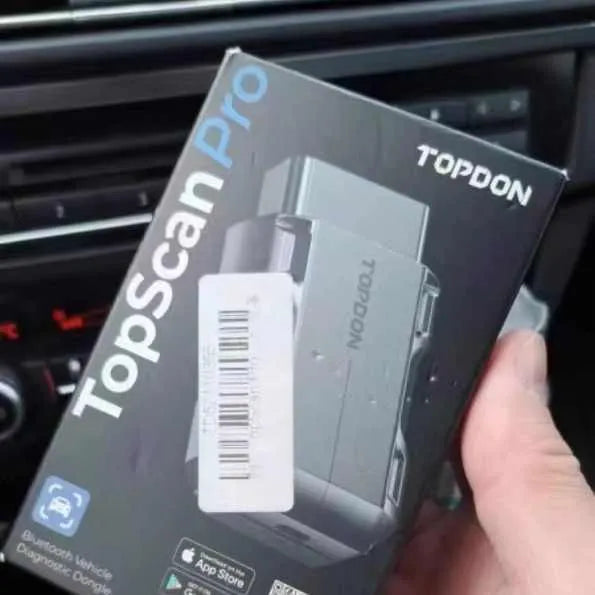 Black TOPDON car probe Bluetooth OBD fault detector for Android vehicle diagnosis