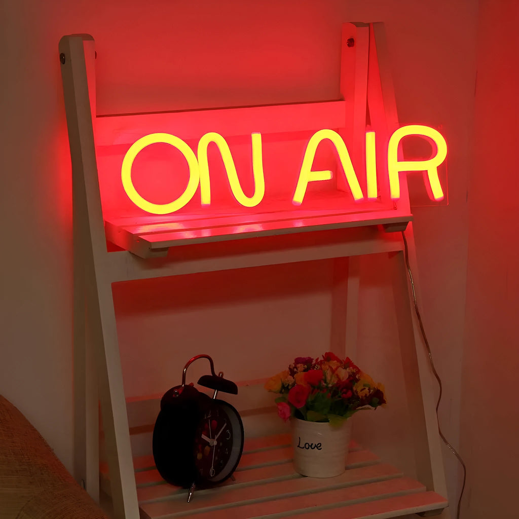 Handmade acrylic decorative light sign with custom LED neon design measuring 40cm wide
