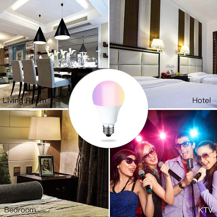 7W smart WiFi LED bulb with voice control for Alexa and Google Home devices