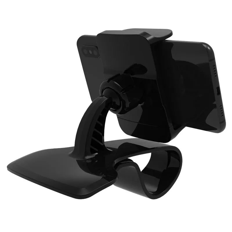 Dashboard car phone holder for 3.5-6.2 inch mobile phones with ABS and silicone construction