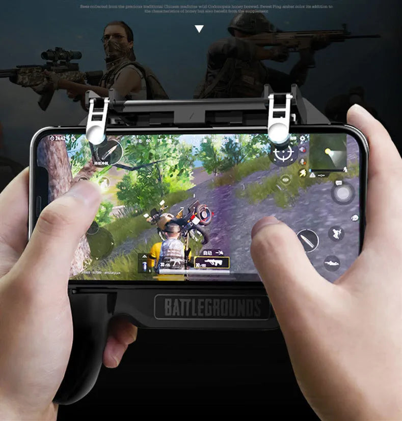 3 in 1 phone gamepad cooler powerbank in black with ABS and zinc alloy construction and fan