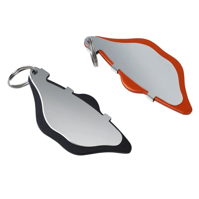 Mountain bike disc brake linings replacement pads in black and orange metal construction