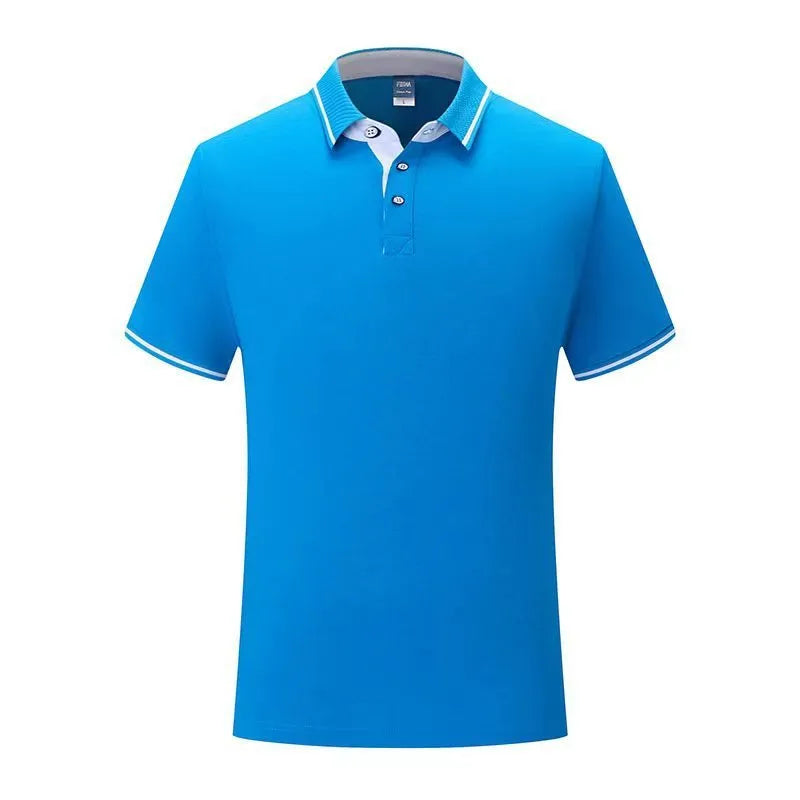 Men's solid colour cotton stand collar short sleeve business shirt in Chinese style.