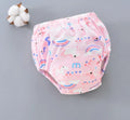 Washable pure cotton baby training pants with six-layer gauze in giraffe print design
