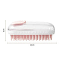Silicone pet bath massage brush for dogs and cats with hand strap and suction cup attachment