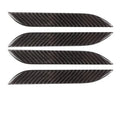 Carbon fibre door handle protection patches for Tesla Model S with matte finish