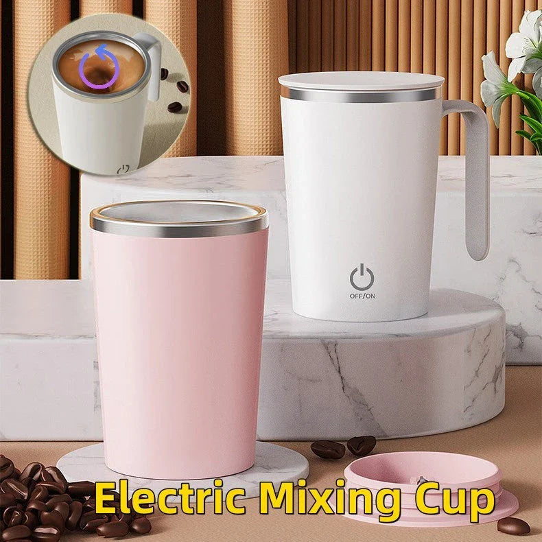 Electric Mixing Mug with Automatic Stirring Function for Effortless Coffee Preparation