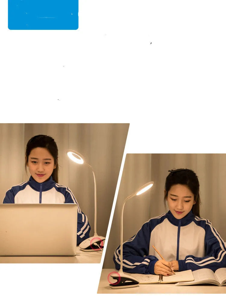 Rechargeable table lamp with touch switch in green, pink, or white USB colour