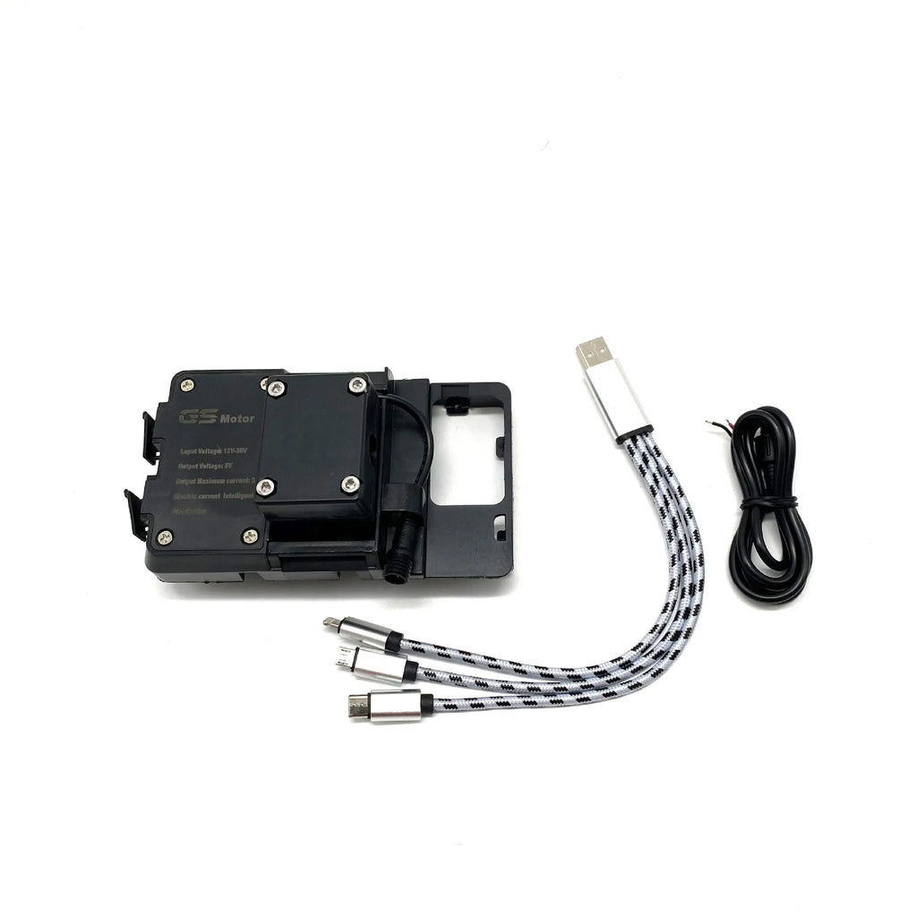 Black ABS motorcycle phone navigation bracket for BMW R1200GS R1250GS bikes