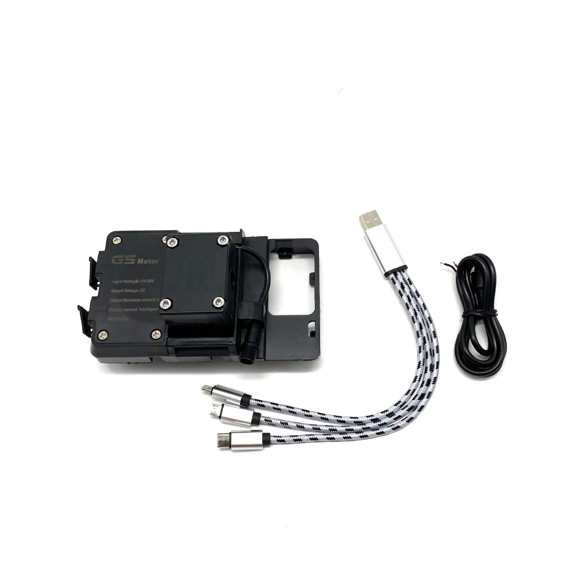 Black ABS motorcycle phone navigation bracket for BMW R1200GS R1250GS bikes