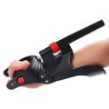 Adjustable hand grip exerciser trainer in spring steel, 31.5cm by 12.5cm by 17cm, for forearm wrist and finger strength training