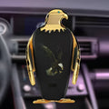 Car phone holder with wireless charging base and suction cup mount in multiple colour options