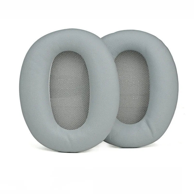 Black protein skin oval earphone sleeves for Walker W820BT headset, 2PC replacement covers