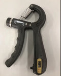Black PP hand grip strength trainer measuring 11x2.5x17cm for men's home fitness