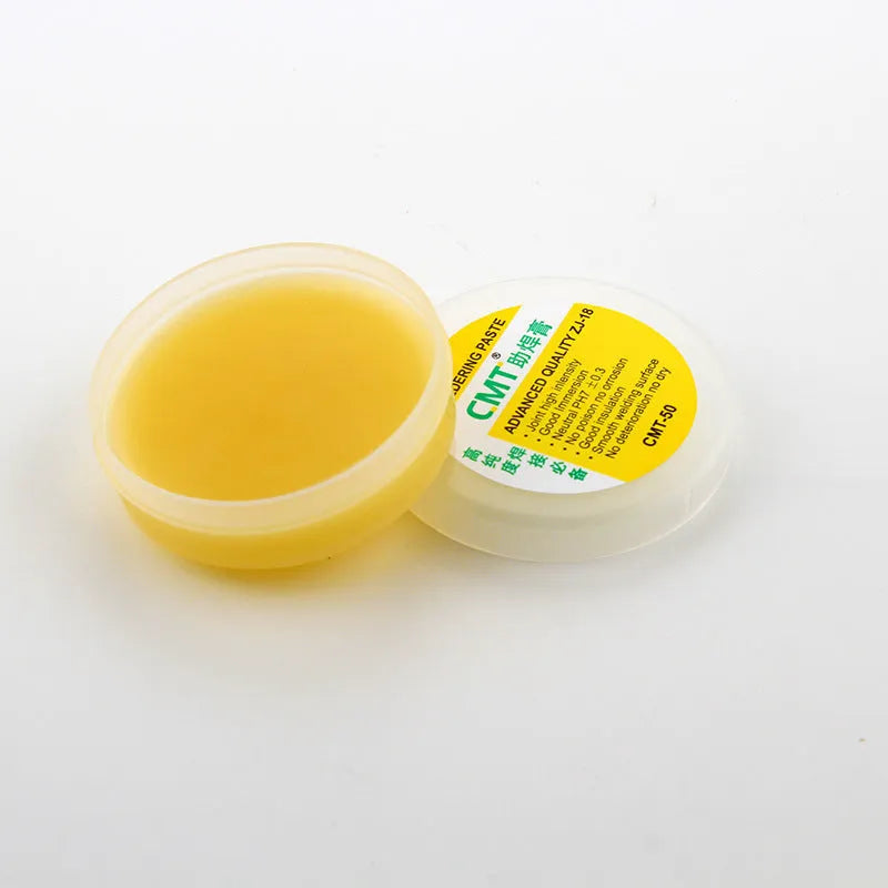 Rosin soldering flux paste in container for electric soldering iron welding