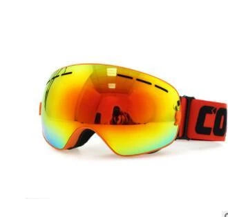 Premium ski goggles with dual-layer anti-fog lens, offering crystal-clear visibility and impact protection for winter sports