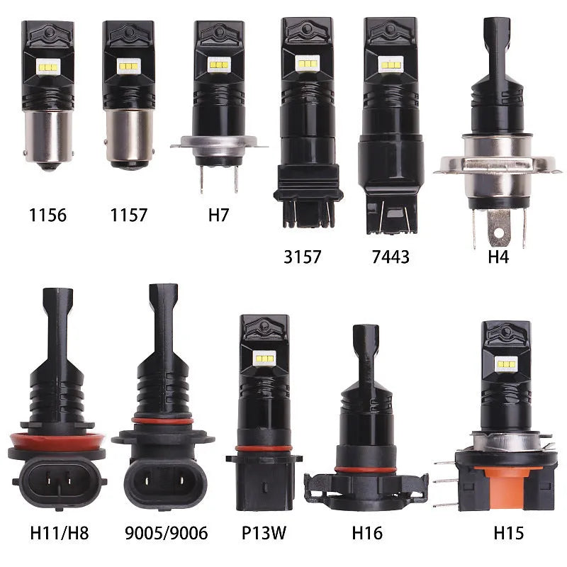 CSP high-power LED fog lamp headlights with aviation aluminium housing and six light sources