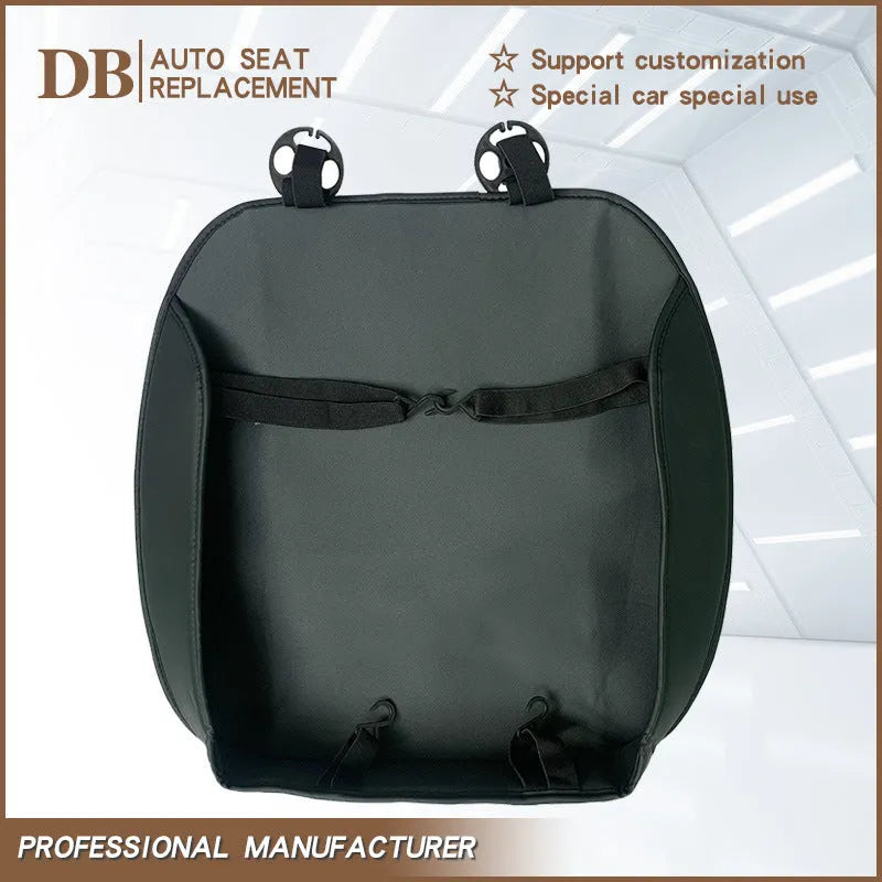PU leather car seat cover for four-door SUV in black, beige, or grey, single seat cover