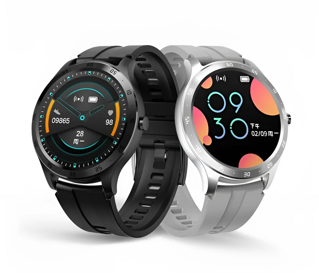 S20 smart fitness bracelet in black with a 1.28-inch colour screen on a wrist.
