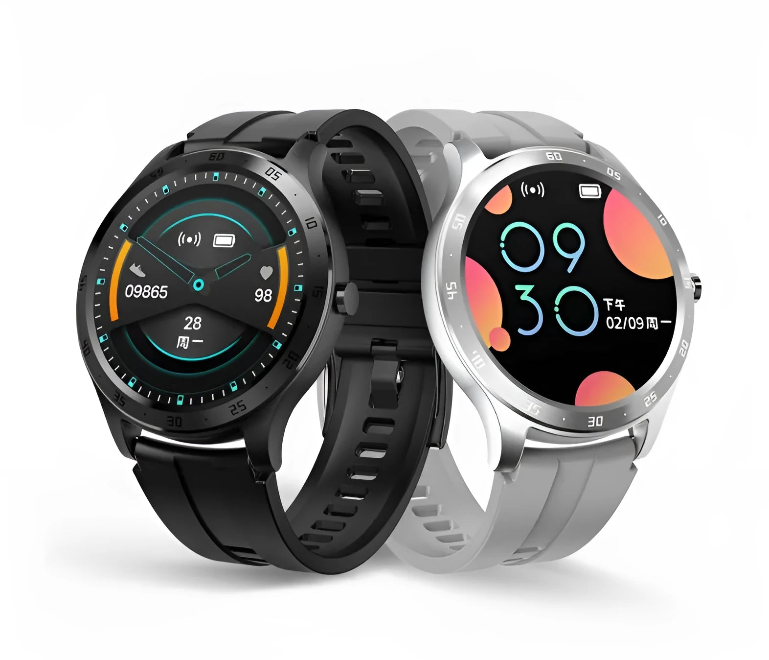 S20 smart fitness bracelet in black with a 1.28-inch colour screen on a wrist.