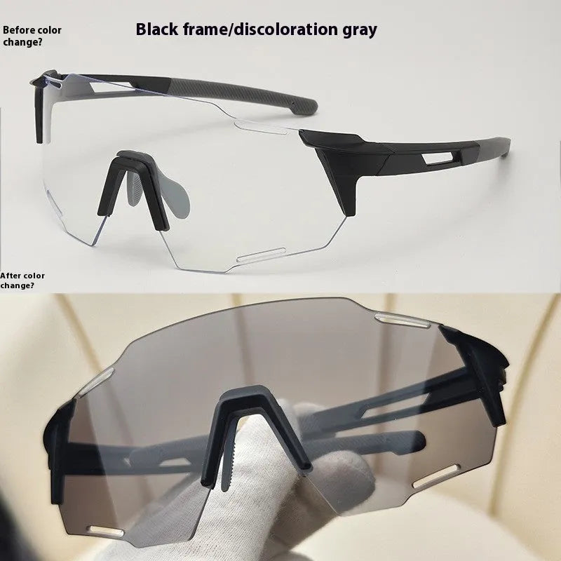 Sport Cycling Running Colour Changing Glasses for Outdoor Sun Protection Fishing Travel Driving Party Use in Black or White Frame with Colour Change Lens or Gray Lens Options
