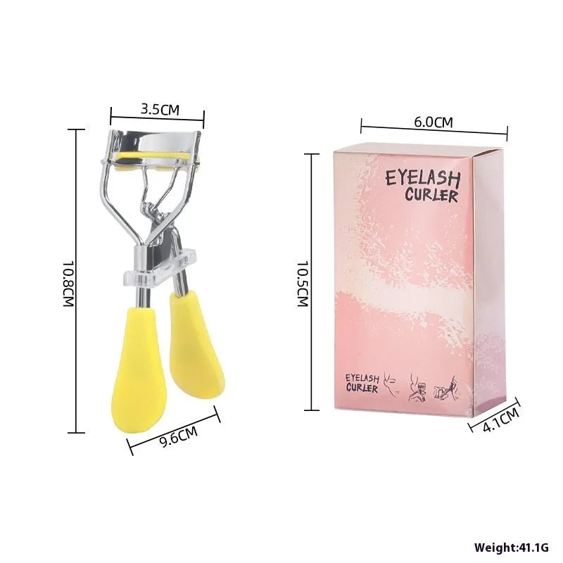 A4 manual eyelash curler with black ribbon comb attachment