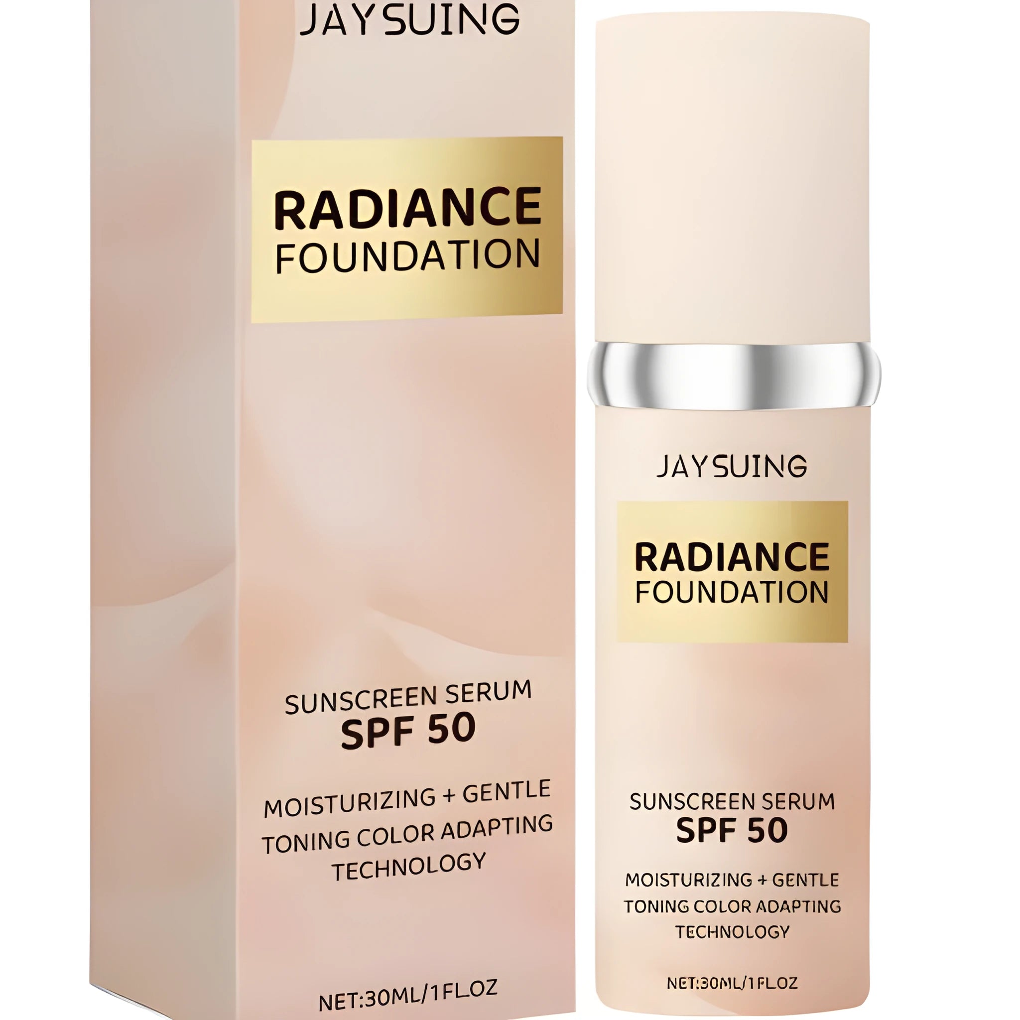 30ml bottle of sunscreen concealer liquid foundation with SPF protection and botanical extracts