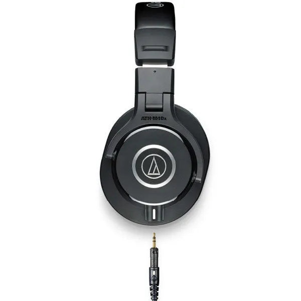 Audio-Technica ATH-M40x black wired over-ear monitor headphones with 3.5mm plug