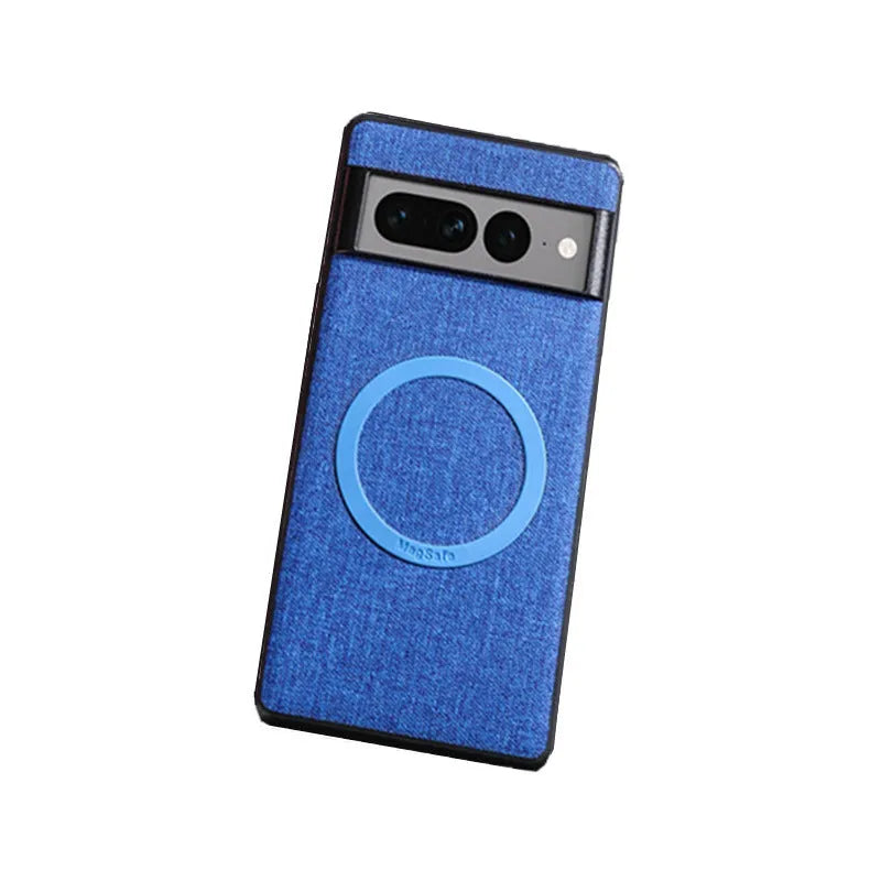 Google Pixel magnetic PC phone case in black showing device coverage and slim profile