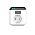 White smart thermostatic socket with remote and voice control for UK EU plug adaptors