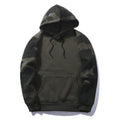 Men camouflage sweatshirt in Army Green with long sleeves and crew neck, 100% polyester