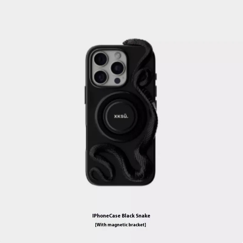 Leather iPhone case showing full coverage design with reinforced corners and precise port cut-outs