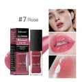 Glow Lip Gloss lip oil tube in 8ml size showing seven shade options
