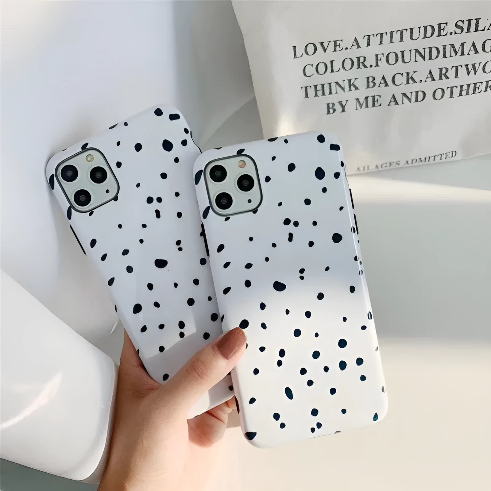 White TPU silicone phone case with cartoon print for iPhone 11 12 13 Pro Max XR XS