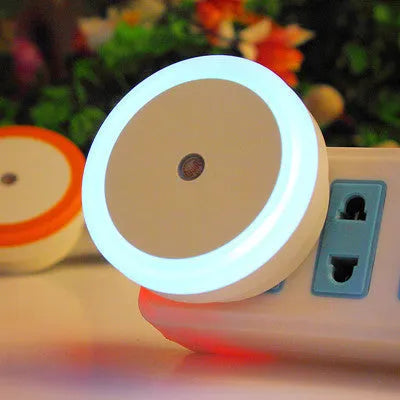 Round halo LED induction lamp with motion sensor for night market stalls in blue red white yellow colours