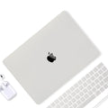 Thin MacBook protective shell case with mini buckle, available in various colours, compatible with multiple MacBook models.