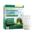 Pack of seven Lung Care Drops 1ml vials with purified water and glycerin formulation