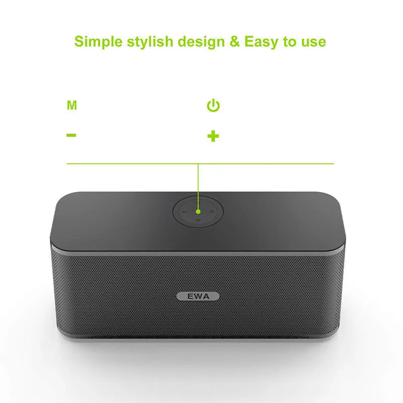 EWA Sound for Love W1 Bluetooth speaker in gold with metal connection and double speaker grille