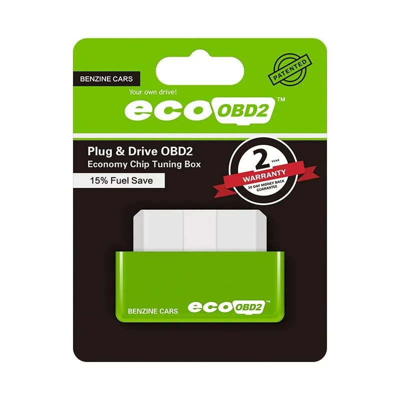 ECOOBD2 plug and play chip tuning box for petrol cars with OBD2 connector