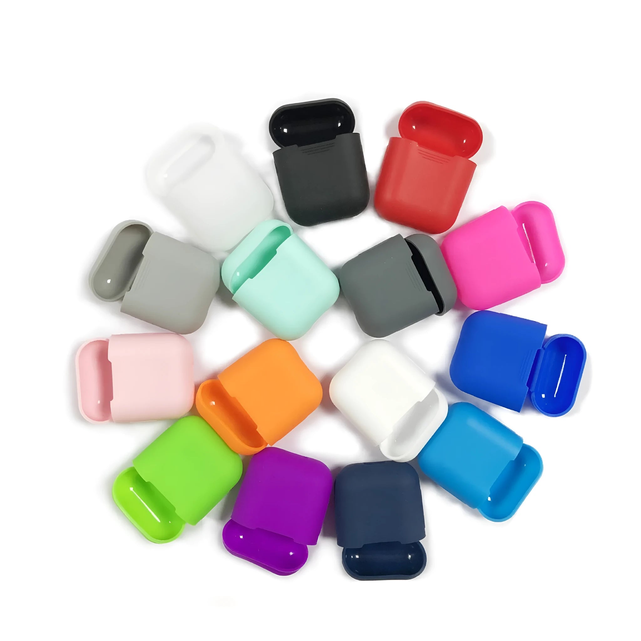 Silicone protective case for a Bluetooth headset in multiple colour options.