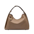 Genuine leather cross body shoulder bag in retro style with zipper closure and internal pockets