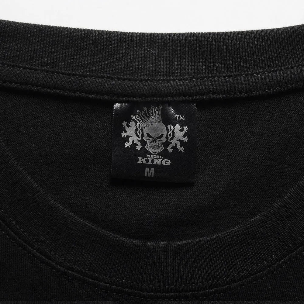 3D cotton short sleeve t-shirt in black with loose fit
