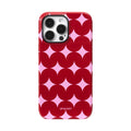 Rabbit New Year plaid iPhone case with all-inclusive glass cover and optional rabbit stand