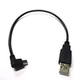 USB Mini 5Pin right angle male to USB 2.0 A male cable 0.2m for Chromecast