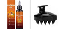 Batana oil hair care essential oil bottle in 118ml and 60ml sizes for moisturising and frizz control
