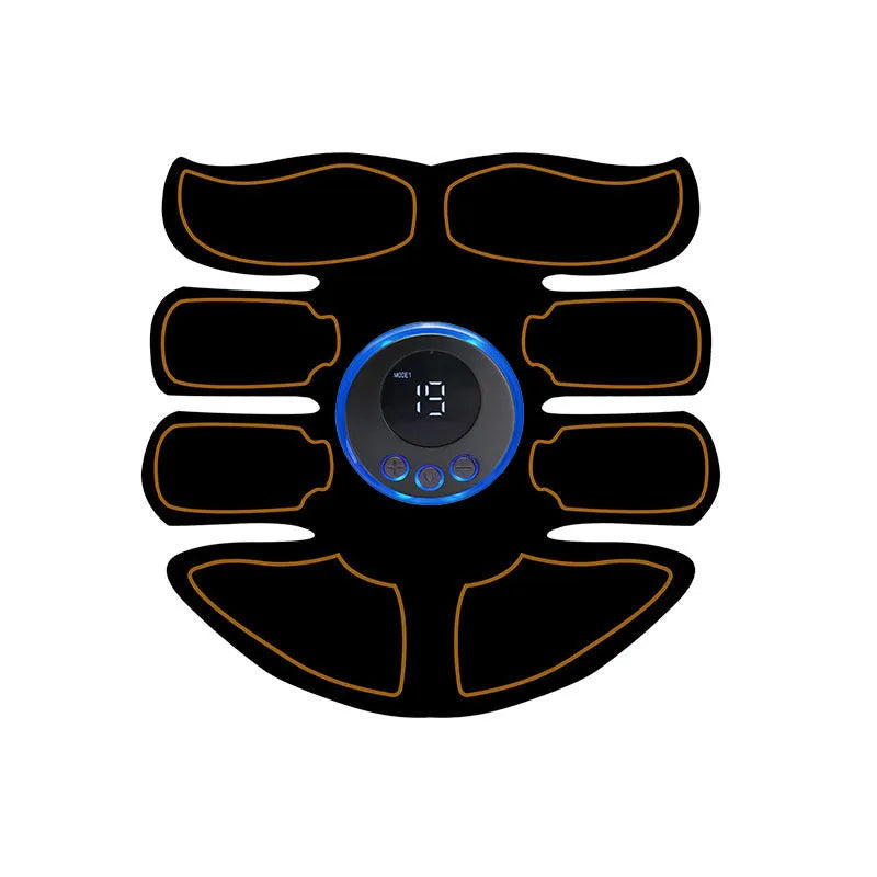 K81 digital abdominal muscle stimulation patch with triple pads and red, blue, or yellow edge trim options