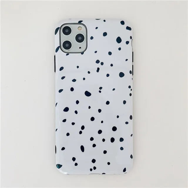 White TPU silicone phone case with cartoon print for iPhone 11 12 13 Pro Max XR XS