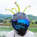 Yellow silicone sunflower helmet decoration with suction cup base