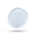 Transparent reusable nano gel adhesive pads in circular and square shapes on a smooth surface